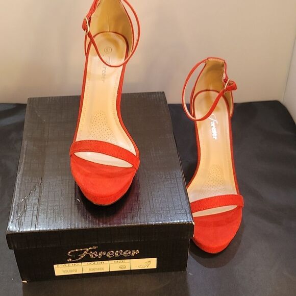 BRAND NEW FOREVER PLATFORM HIGH HEELS STILETTO PUMPS SANDALS - Picture 15 of 16